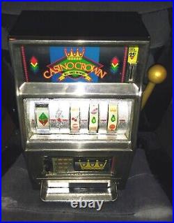 Vintage Waco Casino Crown Novelty Slot Machine Game Spins As Is