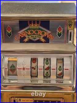 Vintage Waco Casino Crown Novelty Slot Machine, Original Box And Instructions