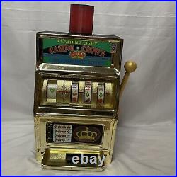 Vintage Waco Flashing Light Casino Crown Slot Machine