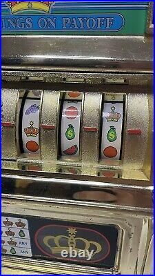 Vintage Waco Flashing Light Casino Crown Slot Machine