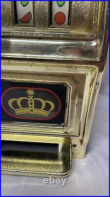 Vintage Waco Flashing Light Casino Crown Slot Machine