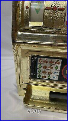 Vintage Waco Flashing Light Casino Crown Slot Machine