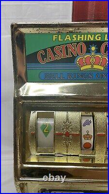 Vintage Waco Flashing Light Casino Crown Slot Machine