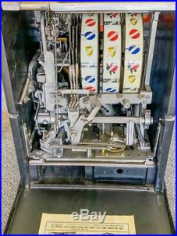 Vintage Watling Twin Jackpot Golden Coin Gum 1 Cent Penny Slot Machine Working