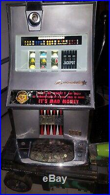 Vintage antique Sega Continental 10 Cent MAD MONEY slot Machine