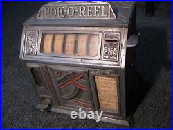 Vintage pok o reel penny slot machine