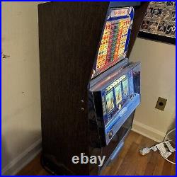 Vintage slot machine 1970's Ballys Works Excepts Quarters