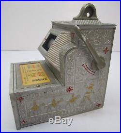 Vtg 1920s Mills Novelty Puritan Bell Trade Stimulator 5 Cent Slot Machine Parts