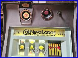 Vtg 1960s CONTINENTAL Slot machine Cal-Neva Lodge (Western / Cowboy). 25 Working