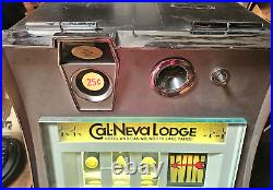 Vtg 1960s CONTINENTAL Slot machine Cal-Neva Lodge (Western / Cowboy). 25 Working