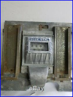 WATLING BLUE SEAL SLOT MACHINE TOP, UPPER, LOWER FRONT CASTINGS With JACK POT