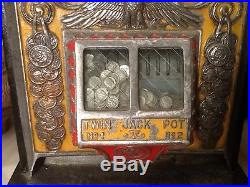 Watling Rol-a-top Slot Machine Antique Original 10 Cents