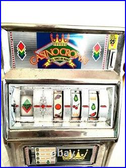 Waco Casino Crown 25 Cent Slot Machine Vintage Novelty Tabletop