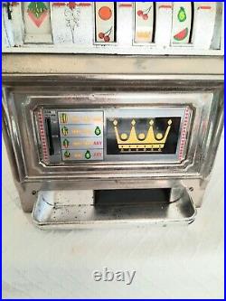 Waco Casino Crown 25 Cent Slot Machine Vintage Novelty Tabletop