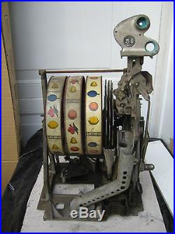 Wailing Rare Antique 5 cent Slot Machine Mechanism working condition FREE SHIP