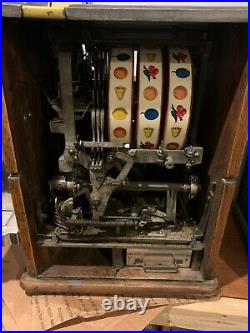 Watling 5 Cent Blue Seal Mechanical Slot Machine Antique