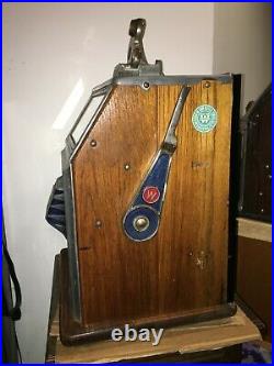 Watling 5 Cent Blue Seal Mechanical Slot Machine Antique