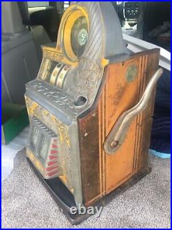 Watling 5 Cent antique slot machines Project Unrestored Plays and Pays