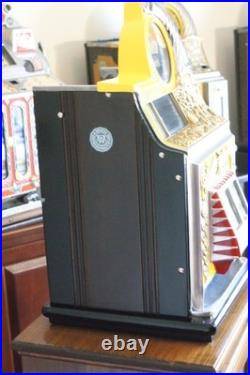 Watling Bird Of Paradise Antique Slot Machine 5 Cent Rol-A-Top
