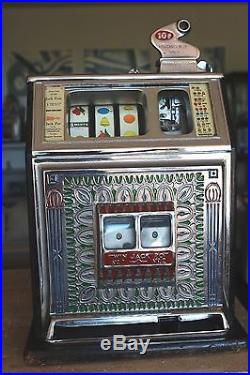 Watling Double Jackpot Blue Seal 10 Cent Slot Machine (Must Read) Antique