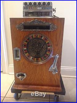 Watling Rare Single Wheel Slot Machine Circa 1900's