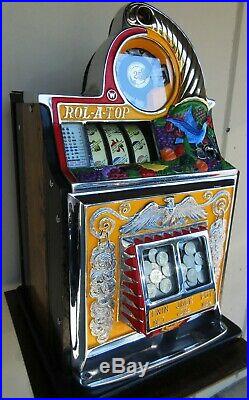 Watling Rol-A-Top 25c Bird of Paradise Slot Machine Restored Circa 1935