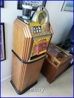 Watling Rol-a-top with Rare Watling Console 25c Slot Machine