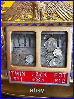 Watling Twin Jackpot Rol-A-Top 5 cent Slot Machine Completely Restored