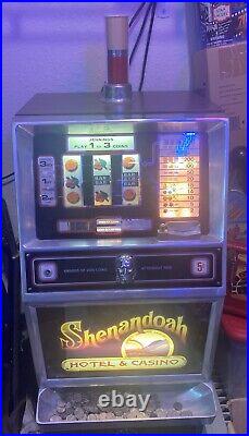 Wayne Newton Shenandoah Slot Machine 5 Cents Working Very Rare PICK UP ONLY